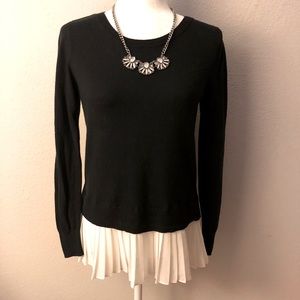 Black sweater with flounce size small